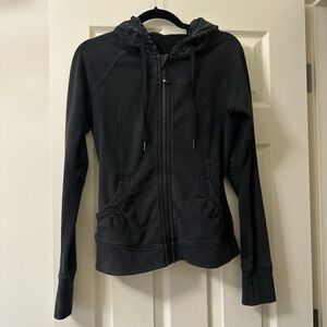 Black Lululemon Scuba full zip